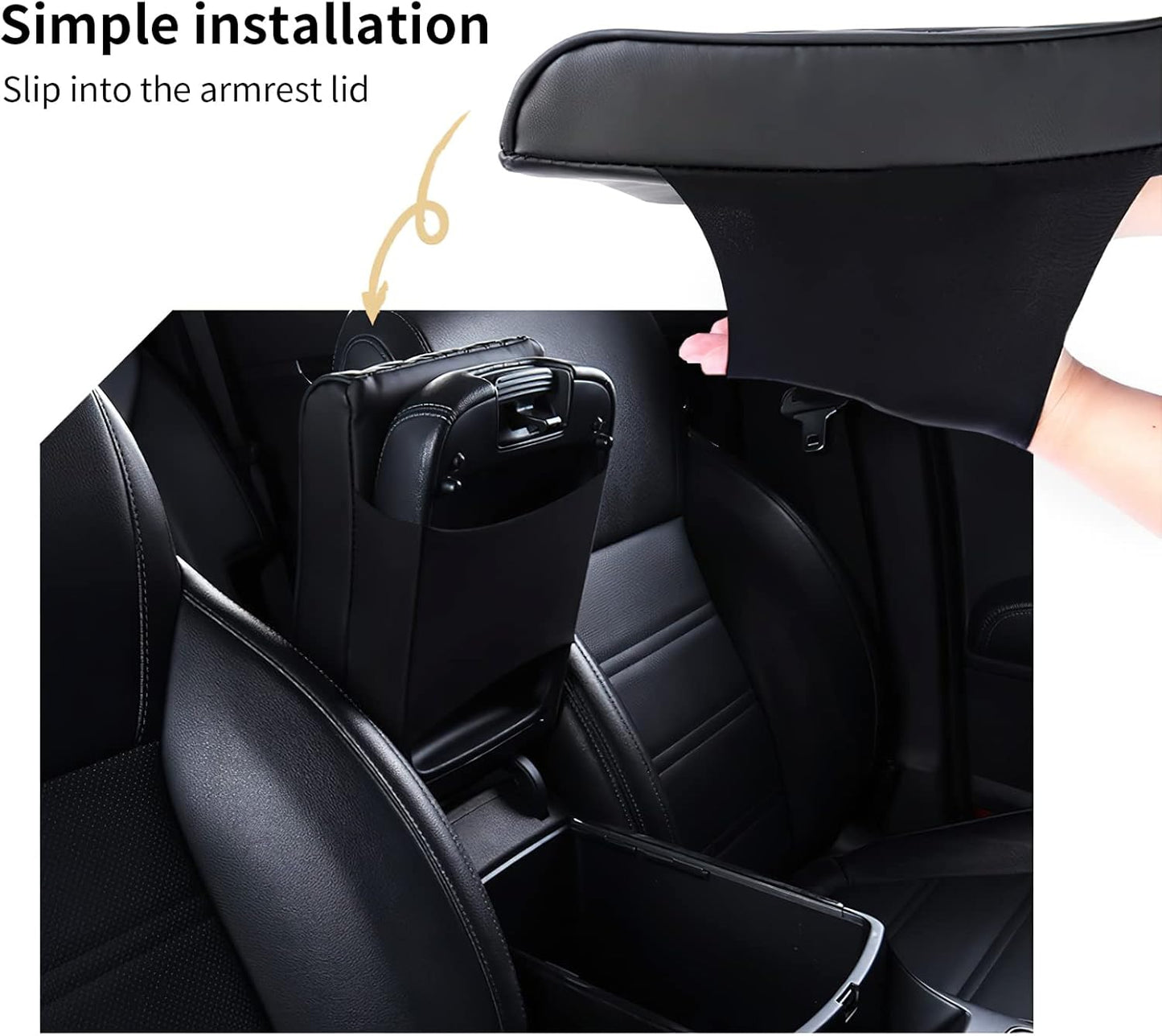 Premium Leather Armrest Cover – Protect, Enhance & Comfort Your Drive