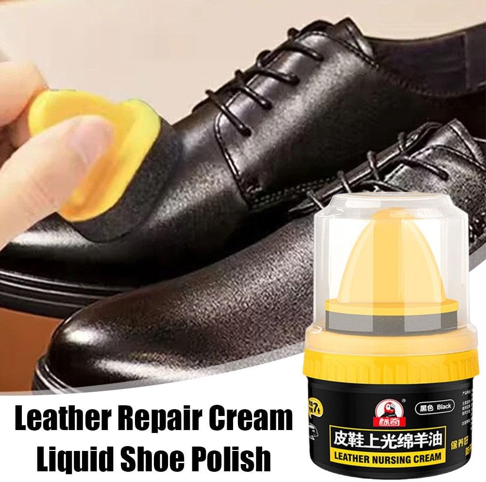 3-Pack (Black, Brown, Neutral) Leather Repair Cream Liquid Shoe Polish