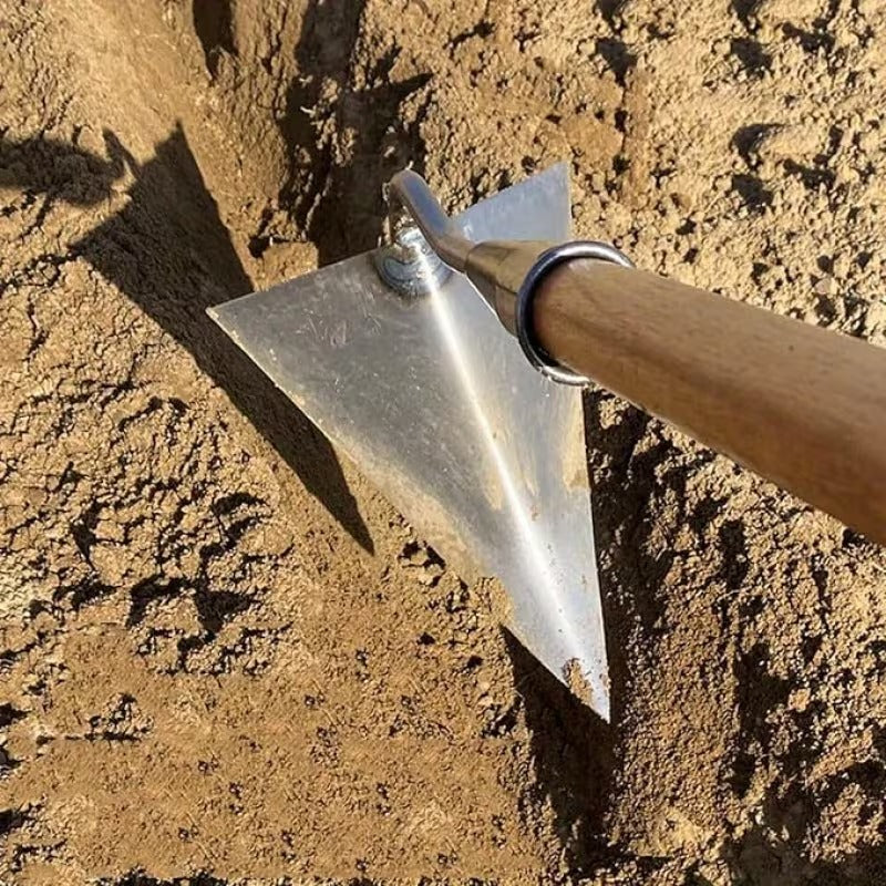 Jingsida Carbon Steel Triangular Hoe Soil Digging Tool