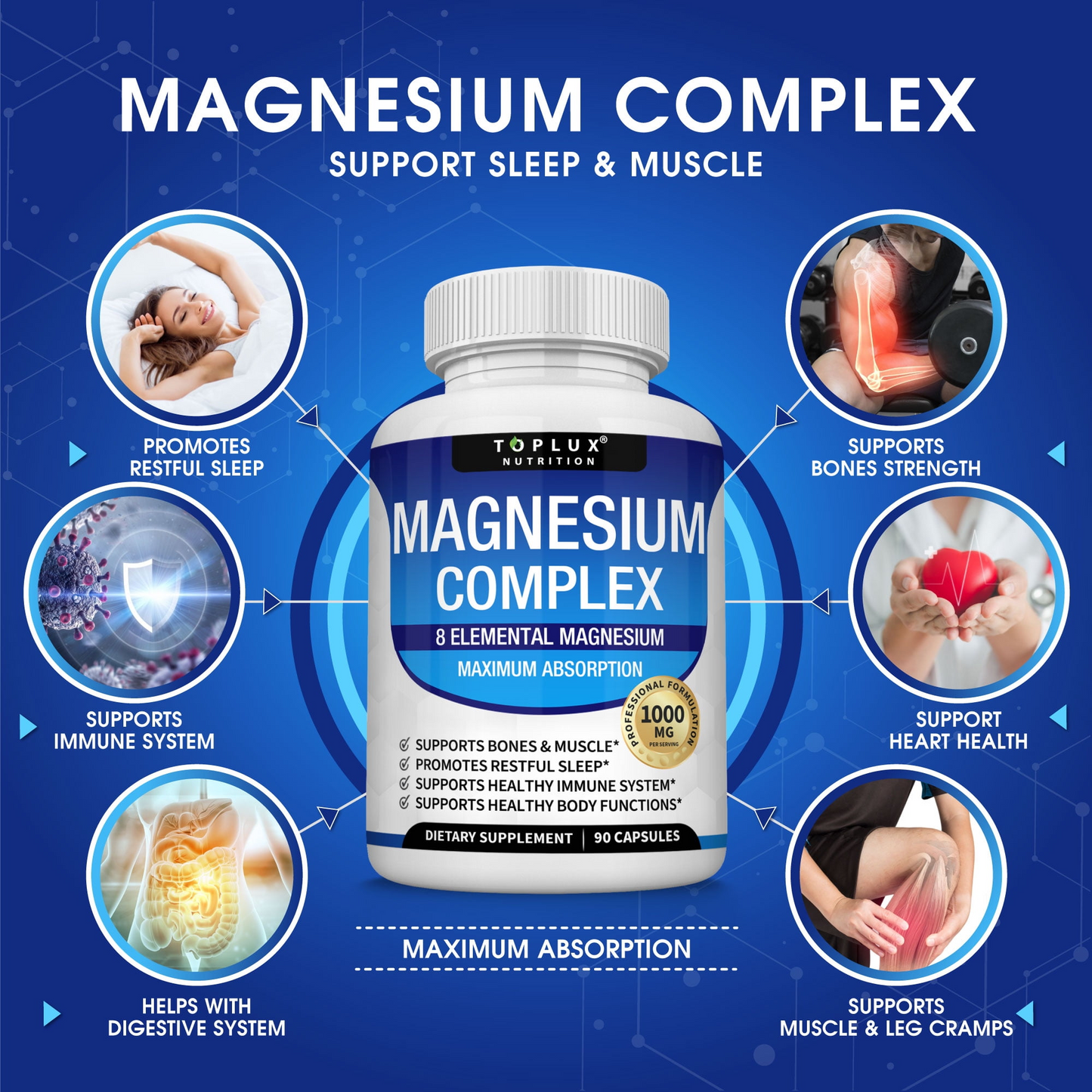 Magnesium Supplement for Muscle & Relaxation Support
