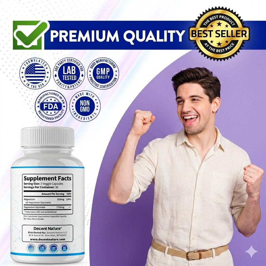 Magnesium Glycinate Softgels – Sleep & Relaxation Support (500mg)