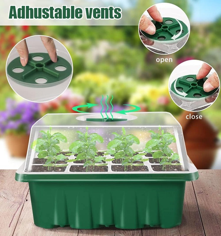 Plastic Seedling Box – Heat & Moisture Preserving Grow Tray