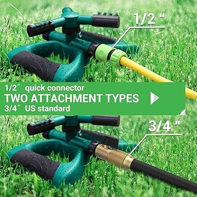 Butterfly 360° Rotating Three-Arm Garden Sprinkler – Whirling Watering Sprayer