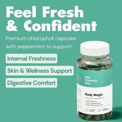 Chlorophyll Capsules – Natural Internal Deodorant for Daily Freshness