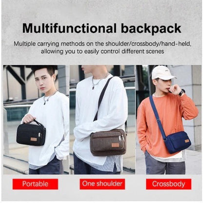 Men’s Crossbody Canvas Bag – Lightweight, Durable & Everyday Ready