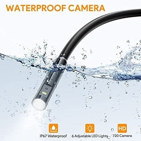 3-in-1 Endoscope Camera – Waterproof Inspection Tool with LED Lights