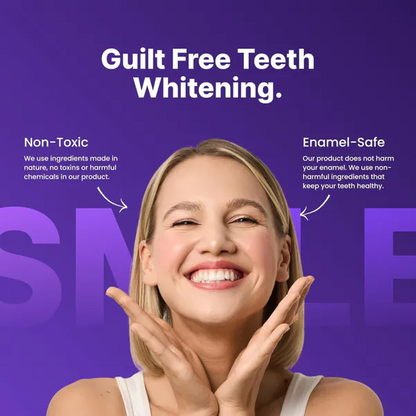 Purple Teeth Whitening Strips – Instant Brightening & Color-Correcting Care