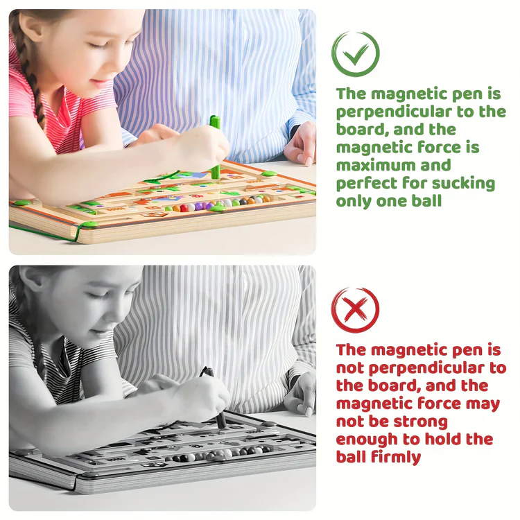 Montessori Magnetic Color & Number Maze – Educational Learning Toy for Kids