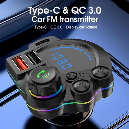 Universal Dual Port Car FM Bluetooth Transmitter – Wireless Music, Hands-Free Calling &  Dual USB Charger