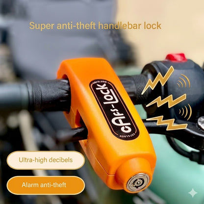 Electric Bike & Motorcycle Handlebar Lock – Anti-Theft Grip Lock with Horn Cap Design