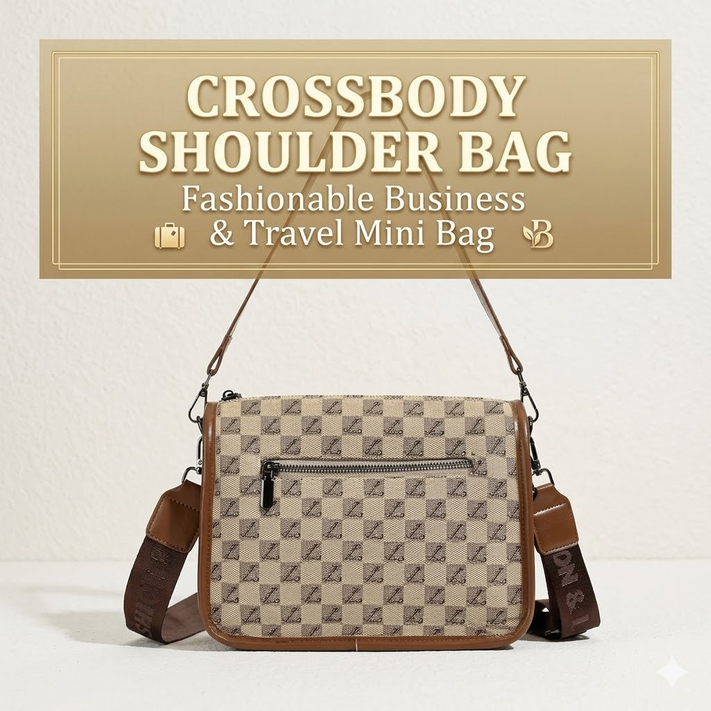 Crossbody Shoulder Bag – Fashionable Business & Travel Mini Bag