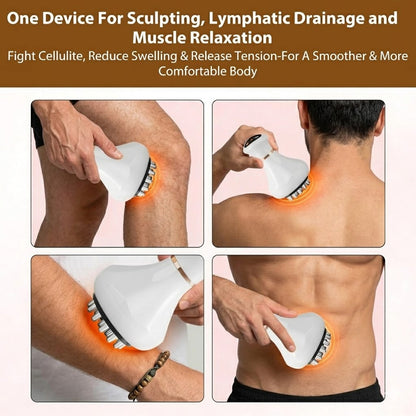 3 in 1 Electric Gua Sha & Cupping Massager – Heat, Suction & Relaxation Therapy