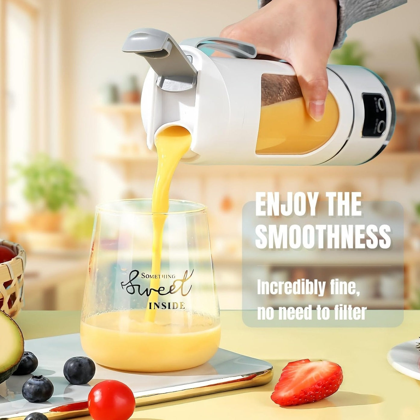 Portable Cordless Juicer — Fresh Juice Anywhere