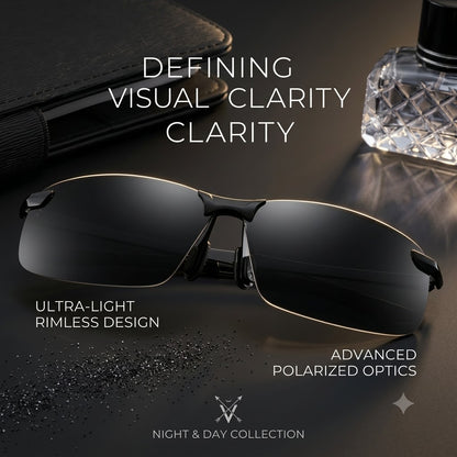 Polarized Half Frame Sports Sunglasses – Outdoor & Driving Eyewear Unisex