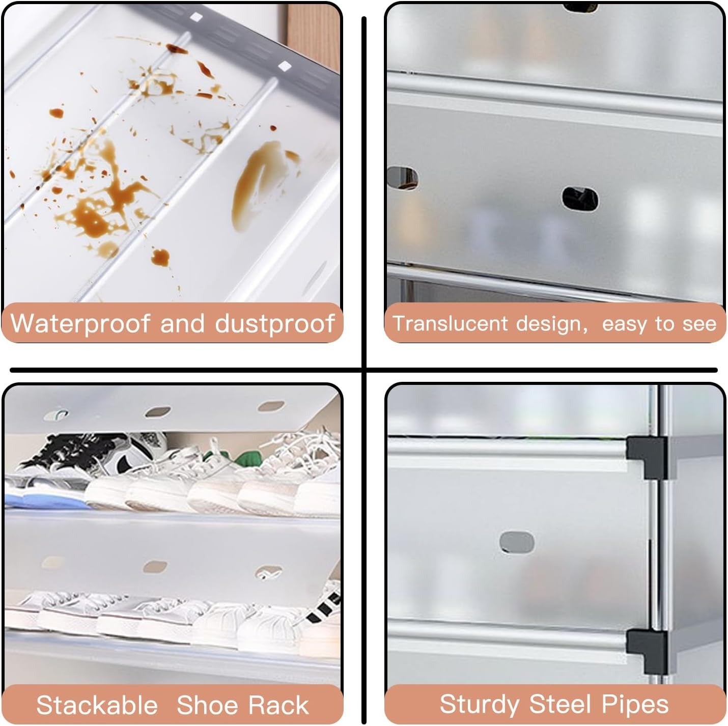 Multi-Layer Storage Shoe Rack - Space-Saving Dustproof