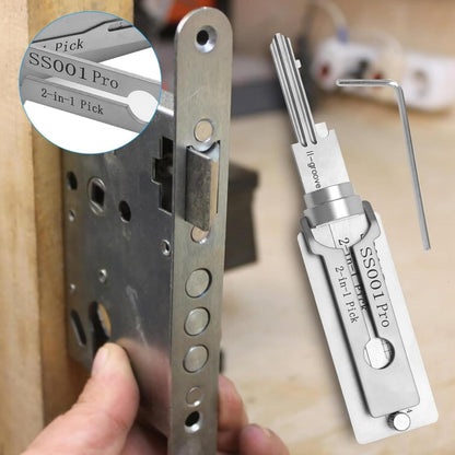 2-in-1 Stainless Steel Lock Decoder & Pick