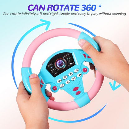 Kids Musical Steering Wheel Toy – Interactive Driving Simulator with Lights & Sounds