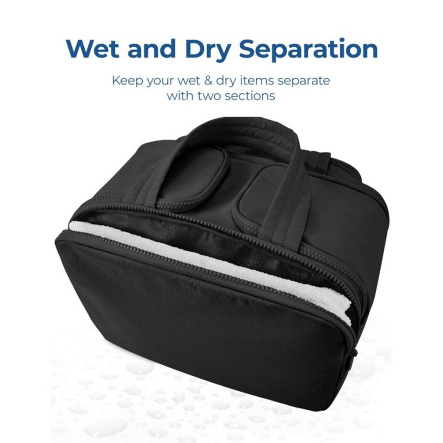 Waterproof Hanging Bag – Large Organizer with Zipper Pouch