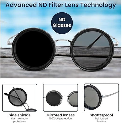 SunDial 9X Adjustable Polarized Sunglasses – Smart Vision for Every Light