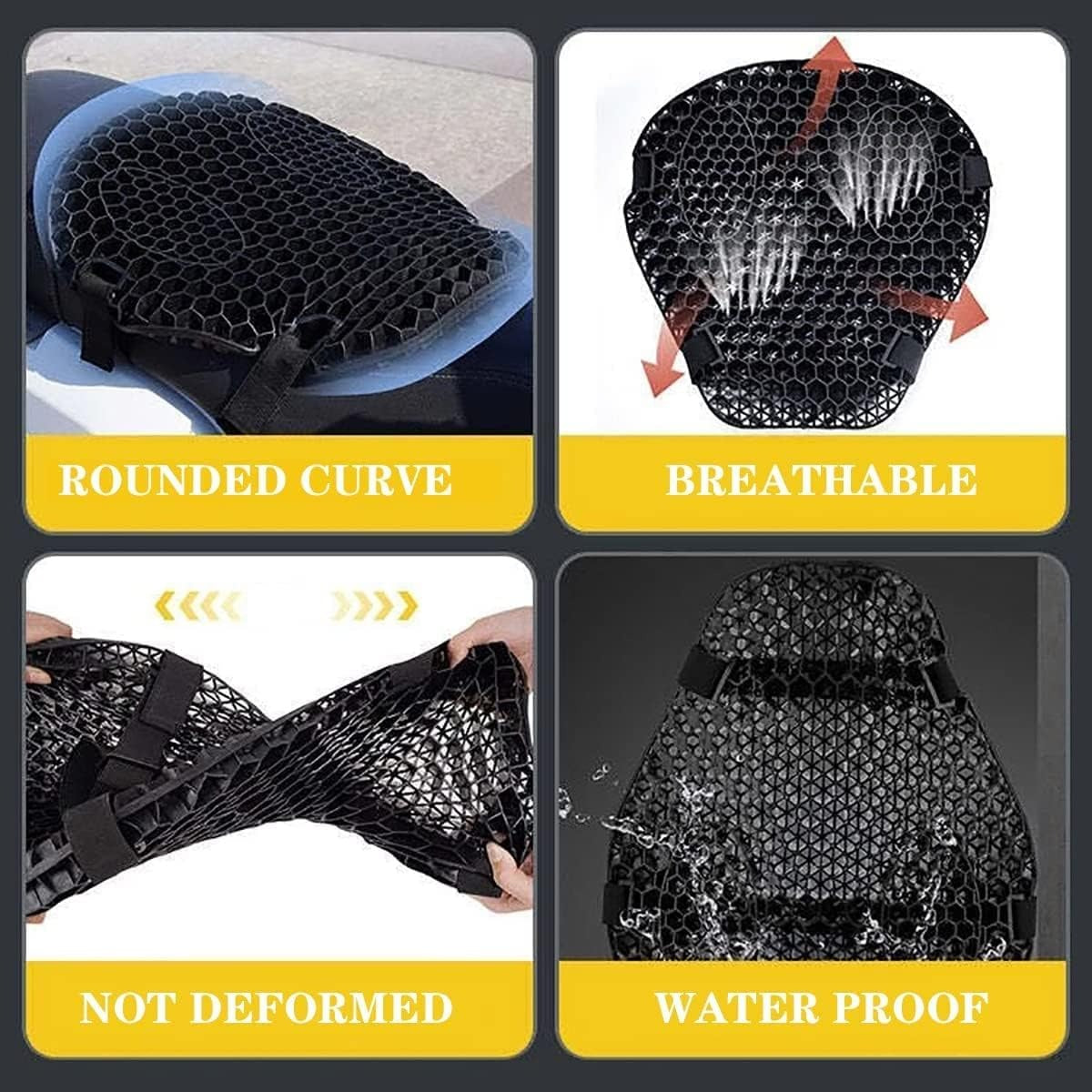 Gel Motorcycle Cushion – Ride Longer with Superior Comfort