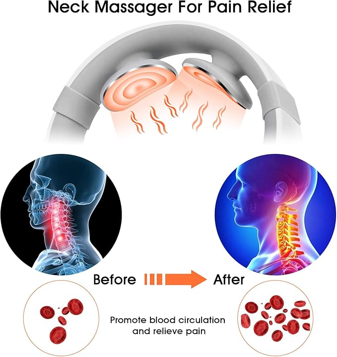Smart EMS Neck & Shoulder Massager – Wireless Relaxation Device