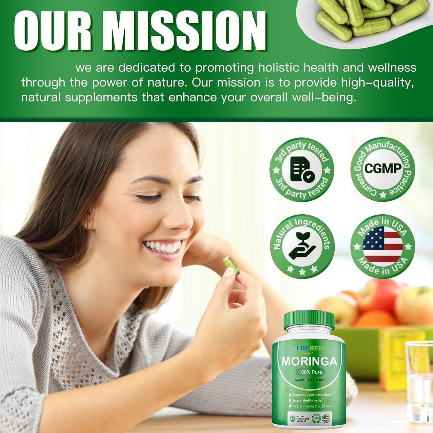 Moringa Capsules Boost Energy, Immunity & Libido Naturally