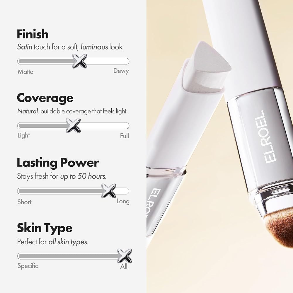 2-in-1 Color Changing Foundation Stick – Moisturizing Concealer Makeup Cream