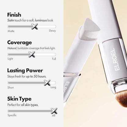 2-in-1 Color Changing Foundation Stick – Moisturizing Concealer Makeup Cream