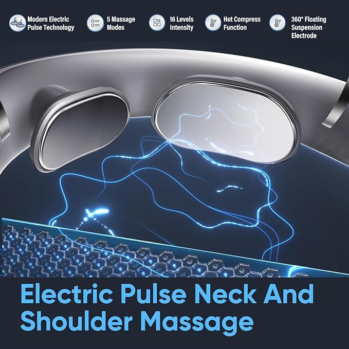 Smart EMS Neck & Shoulder Massager – Wireless Relaxation Device