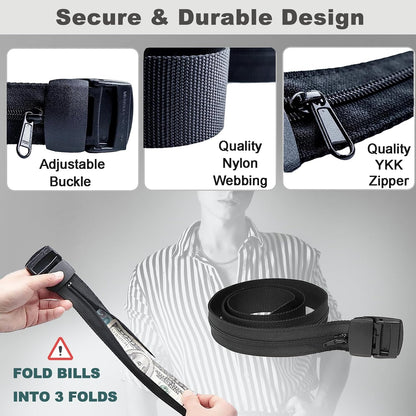 Hidden Money Travel Belt – Keep Your Cash Safe Anywhere