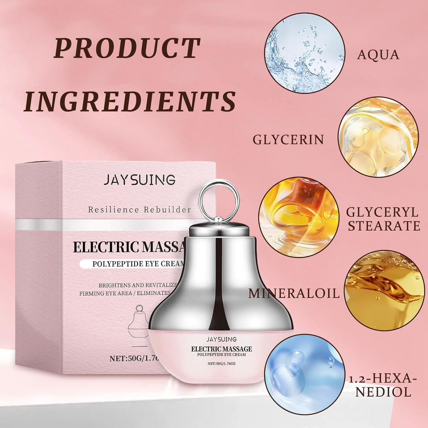 Electric Massage Eye Cream – Smooth, Firm & Refresh Tired Eyes