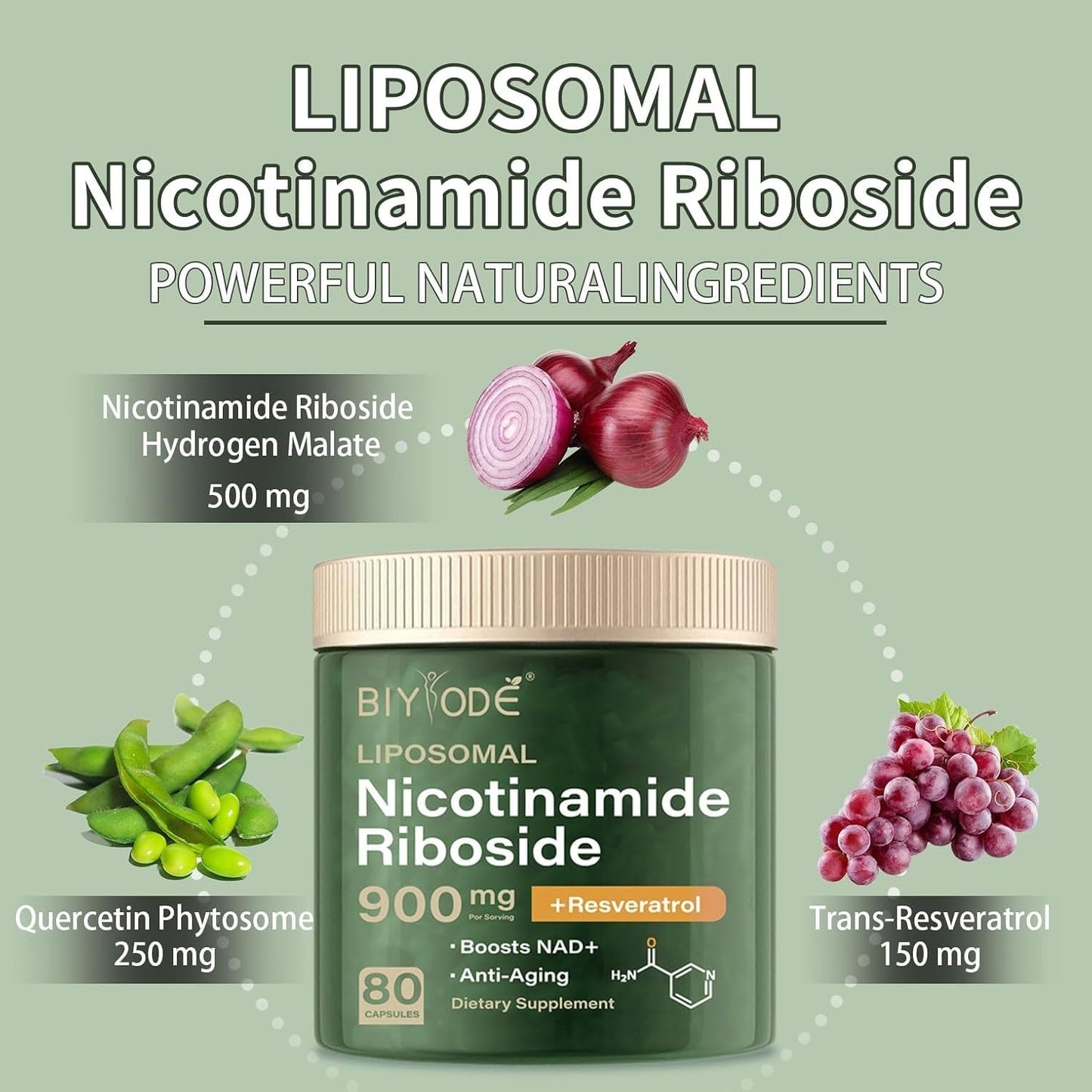 NAD+ Booster Capsules — Liposomal Wellness Support
