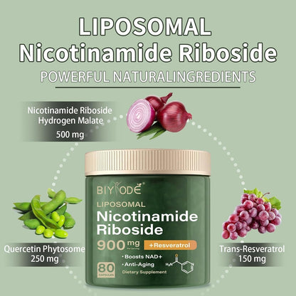 NAD+ Booster Capsules — Liposomal Wellness Support