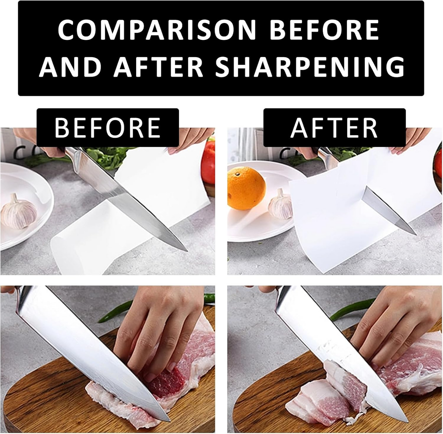 Electric Knife & Scissors Sharpener – Multi Function Kitchen Sharpening Tool