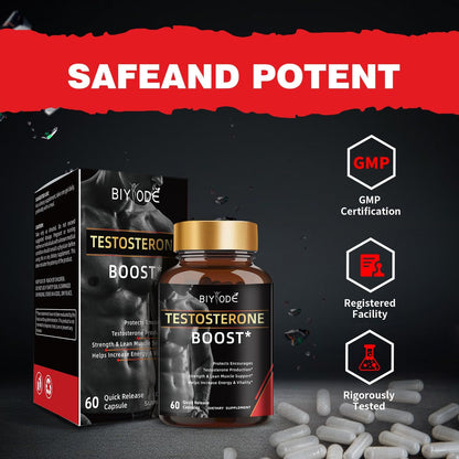 Herbal Testosterone Booster Capsules - Male Performance Support