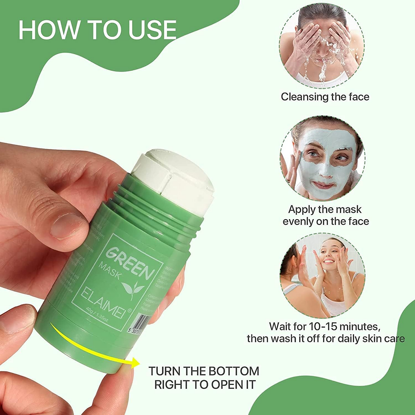 Purifying Green Tea Face Mask – Clean, Refresh & Oil Control Skin Care