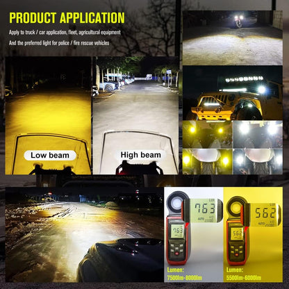 LED Laser Projector – High Beam Light for Cars & Bikes