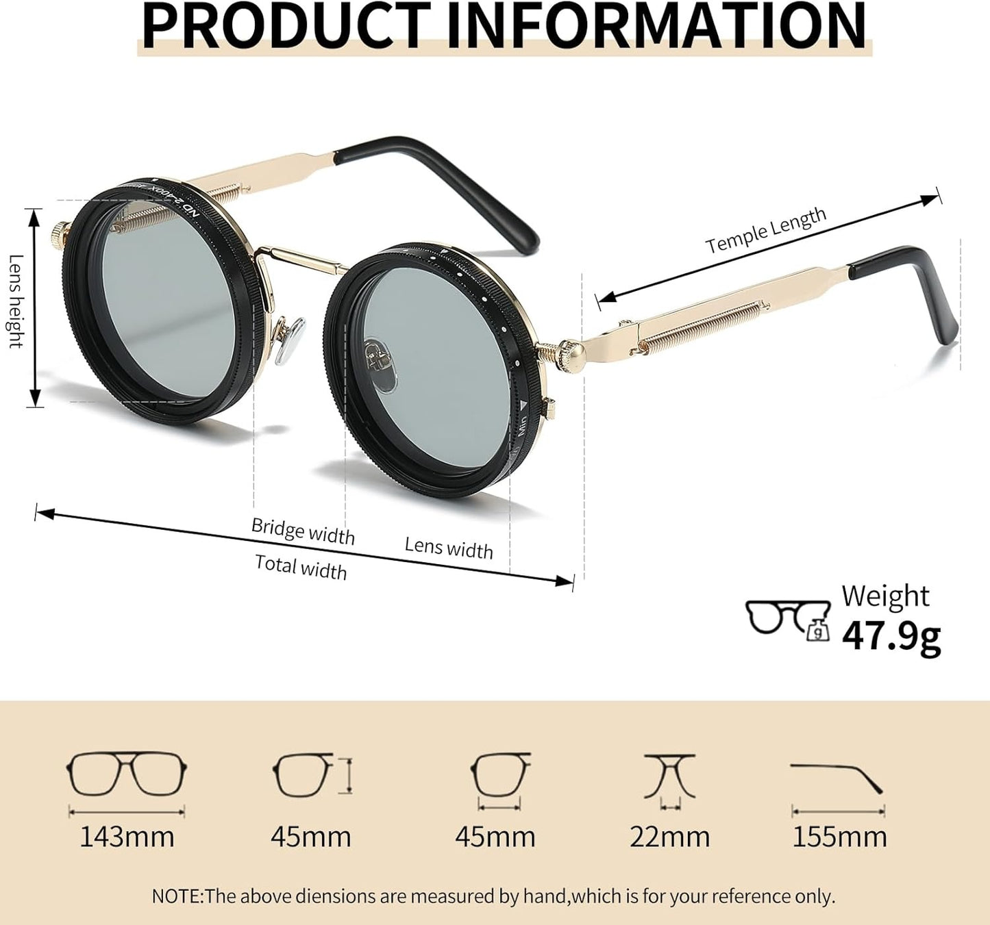 Retro Polarized Stepless Filter Sunglasses