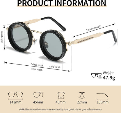 Retro Polarized Stepless Filter Sunglasses