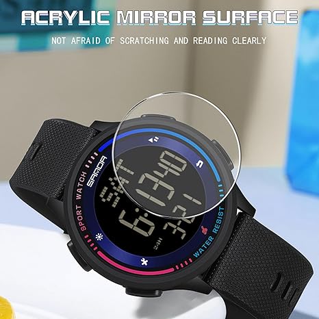 Men’s Waterproof Digital Watch – Sporty, Durable & Stylish
