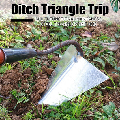 Jingsida Carbon Steel Triangular Hoe Soil Digging Tool