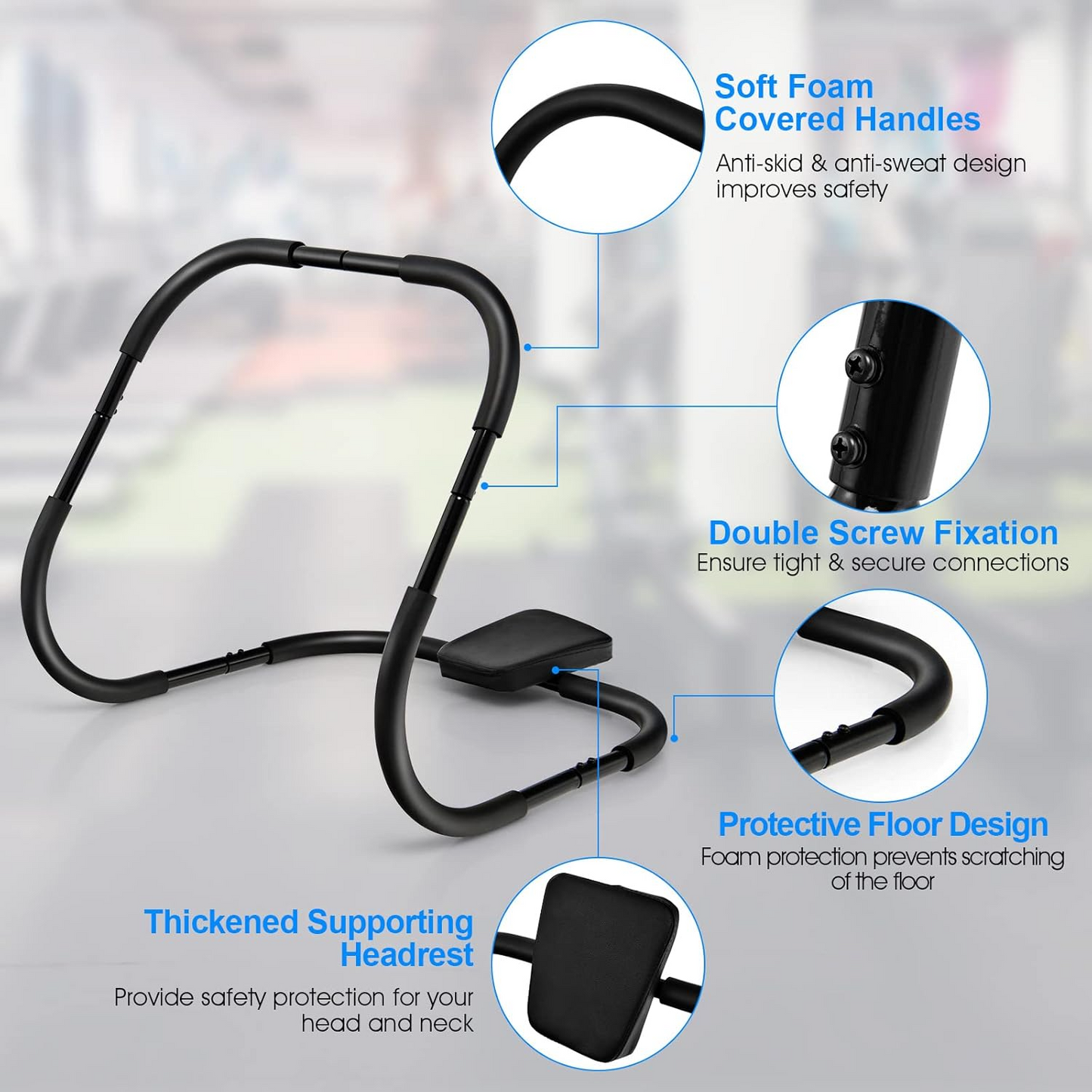 Ab Crunch Trainer Home Fitness Machine for Core & Abdominal Workouts