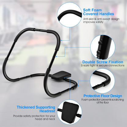 Ab Crunch Trainer Home Fitness Machine for Core & Abdominal Workouts