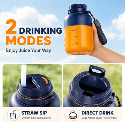 USB Rechargeable Personal Blender Smoothie Maker with Glass Jar