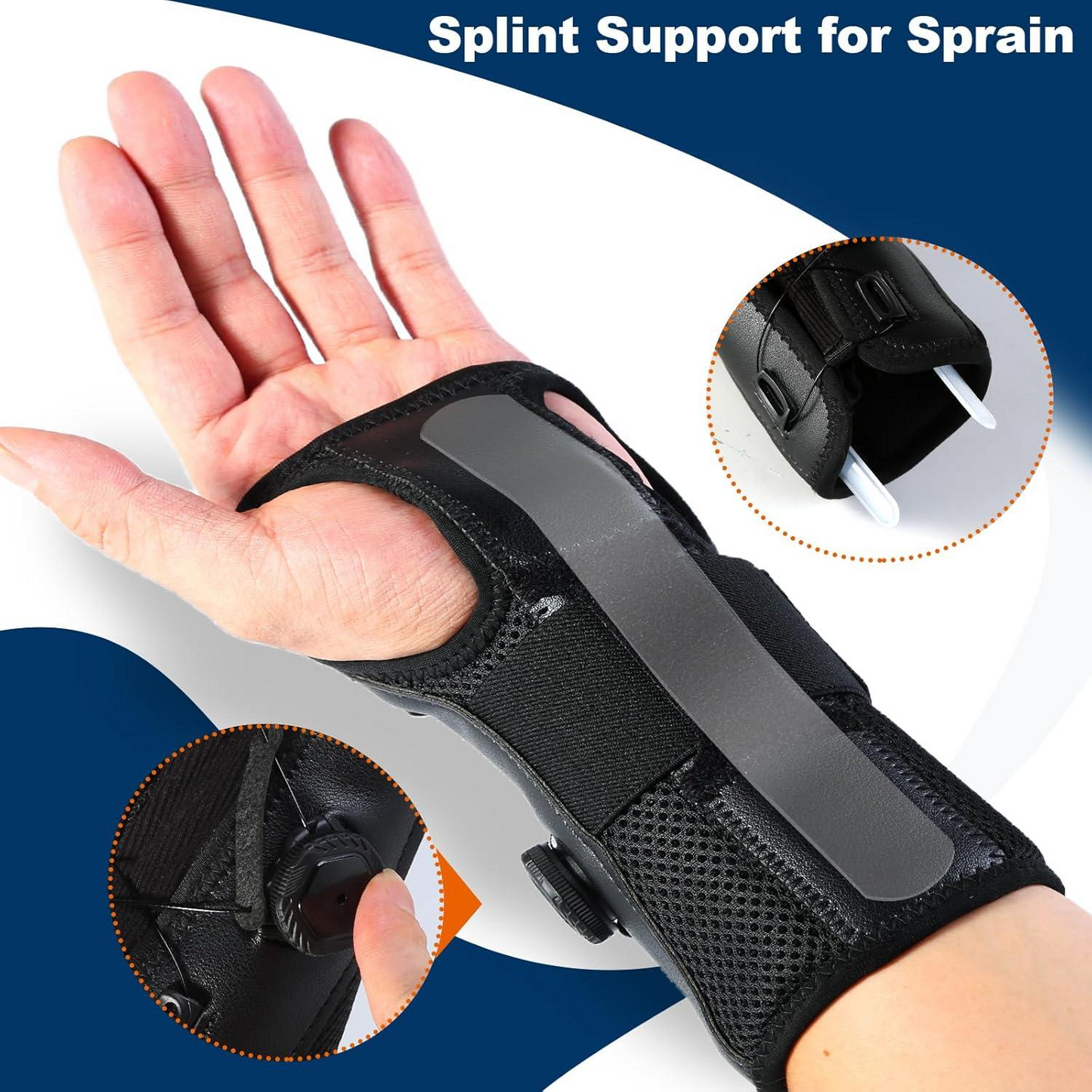 Carpal Tunnel Wrist Brace – Adjustable Support & Compression Splint