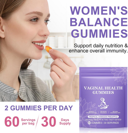 Feminine Balance Gummies – Pineapple Flavor Immune Support Supplement