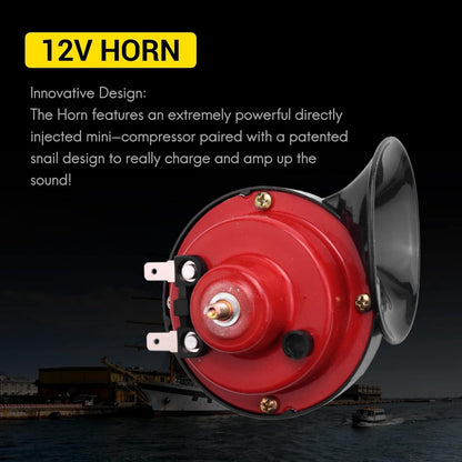 🔥 Super Clear Loud Snail Horn – Deep Sound for Every Ride 🚗💨
