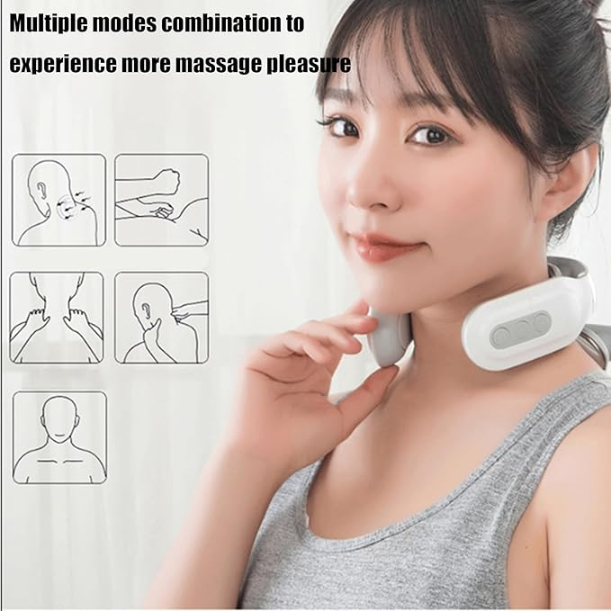 Smart EMS Neck & Shoulder Massager – Wireless Relaxation Device