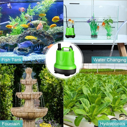 Quiet Submersible Aquarium Pond & Tank Water Pump