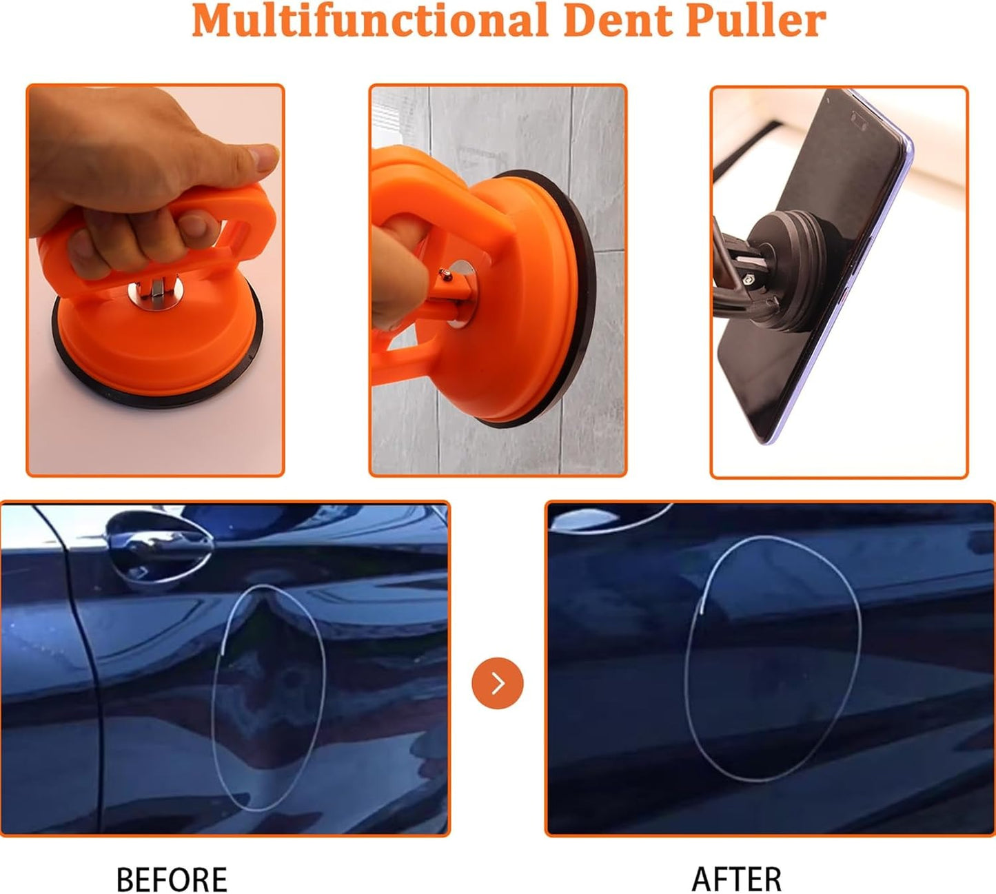 Car Dent Remover Puller Cups – Easy DIY Dent Repair Tool